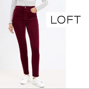 LOFT Petite Skinny Corduroy Pants